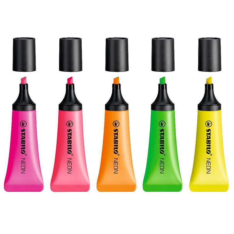 Stabilo Marker Boss - 5 adet STABILO vurgulayıcı 72 NEON
