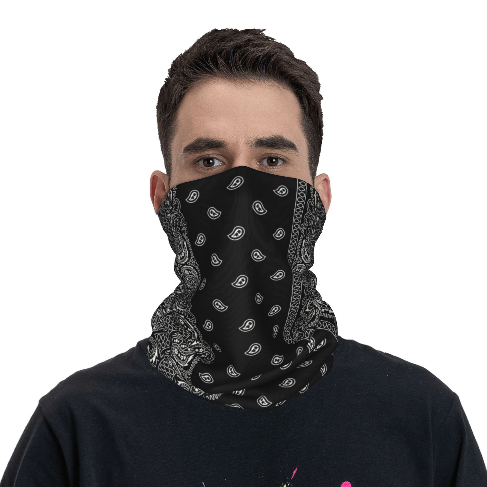 Özel Siyah Ve Beyaz Paisley Ch - Bandana Blank White incelemesi ve fiyatı